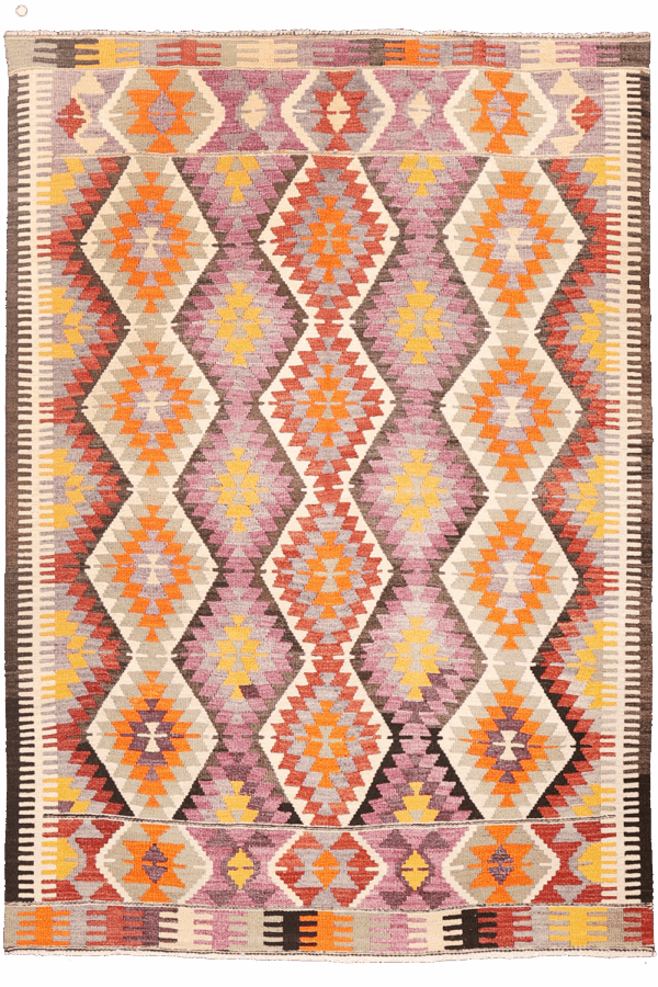 Vintage Sütlegën kilim from Turkey. 190x140 cms - Image 9