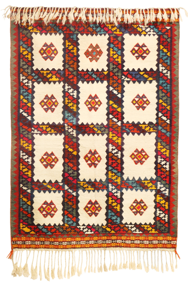 Kilim vintage Qashqai, Iran. 184x130 cms - Imagen 2