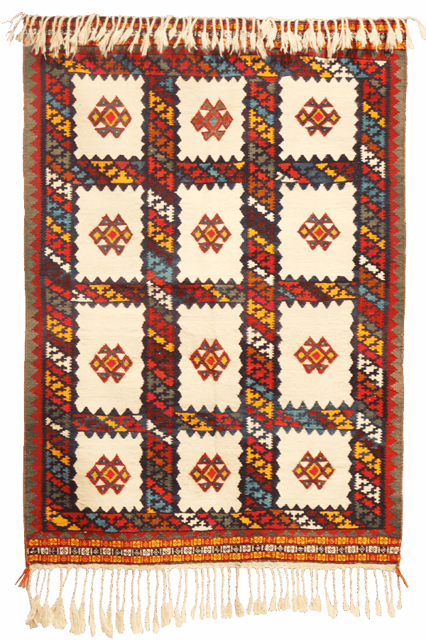 Kilim vintage Qashqai, Iran. 184x130 cms - Imagen 7