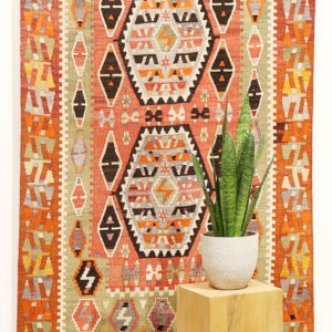 Vintage Alasehir kilim from Turkey. 190x140 cms