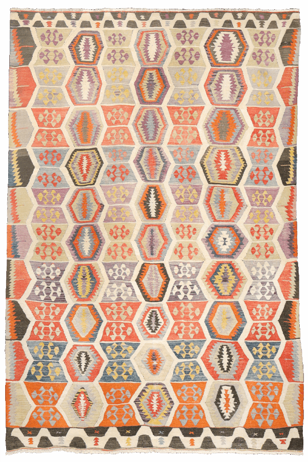 Antique Sutlegen kilim from Turkey. 260x185 cms - Image 10