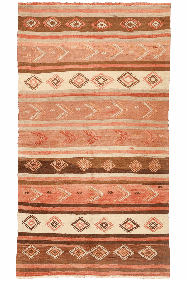 Semi-antique Kirsehir kilim from Turkey. 195x110 cms - Image 7