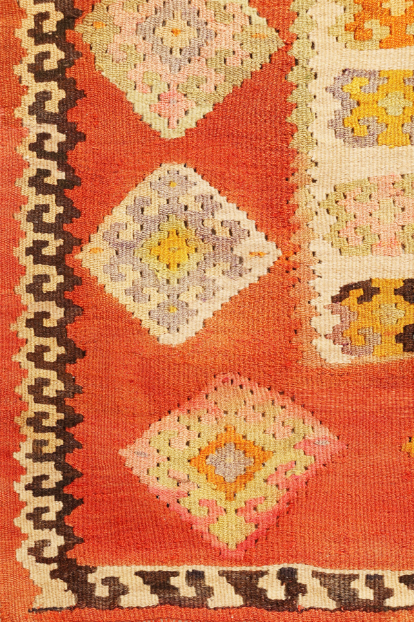 Semi-antique Ordu kilim from Turkey. 183x150 cms - Image 4