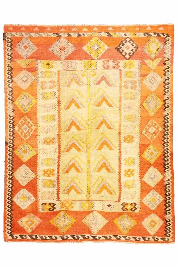 Semi-antique Ordu kilim from Turkey. 183x150 cms - Image 7