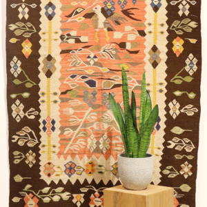 Vintage kilim from Pirot, Serbia. 200x118 cms