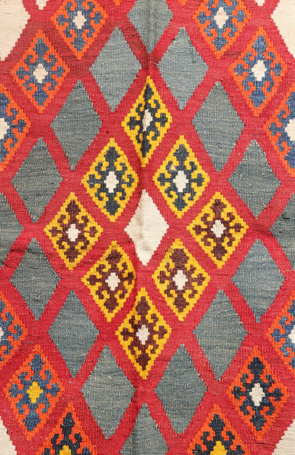 Semi-antique Qashqai kilim from Iran. 276x172 cms - Image 4