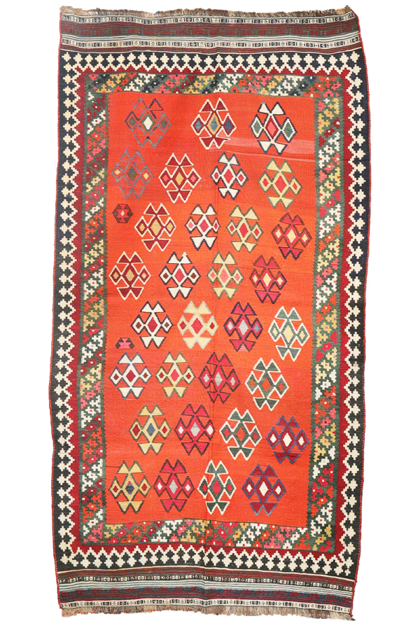 Semi-antique Qashqai kilim from Iran. 273x141 cms - Image 2