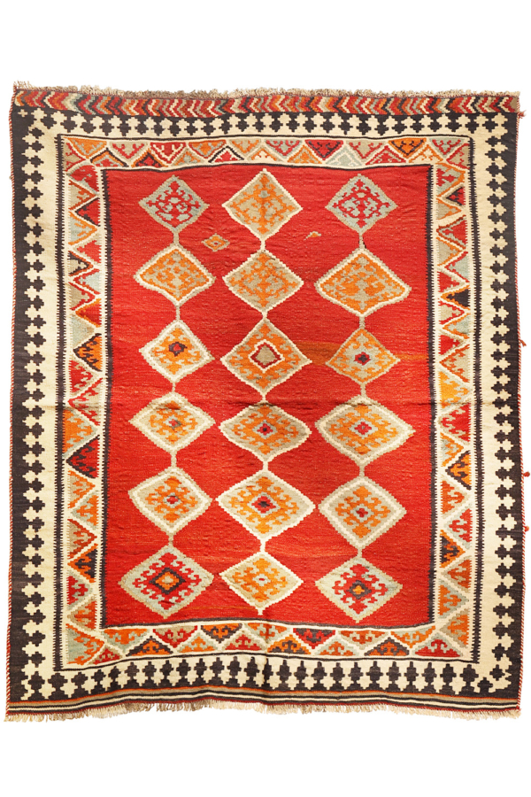 Kilim vintage Qashqai, Iran. 192x170 cms - Imagen 2