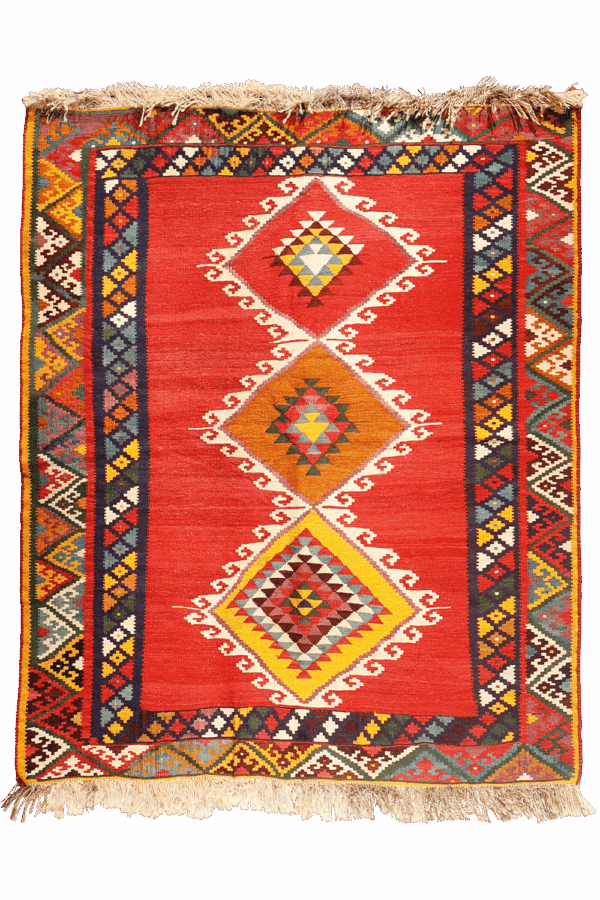 Vintage Qashqai kilim from Iran. 165x142 cms - Image 8