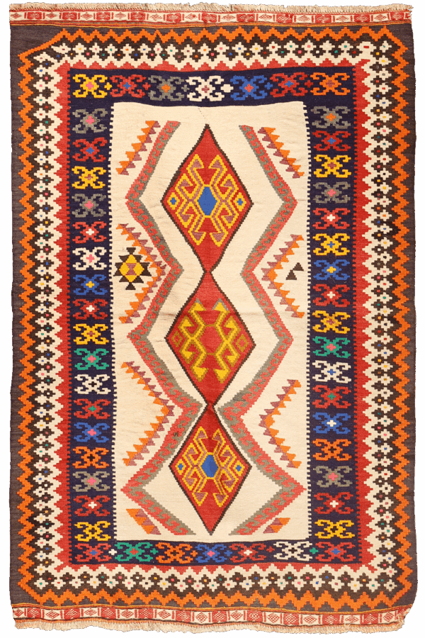 Vintage Qashqai kilim from Iran. 179x118 cms - Image 6