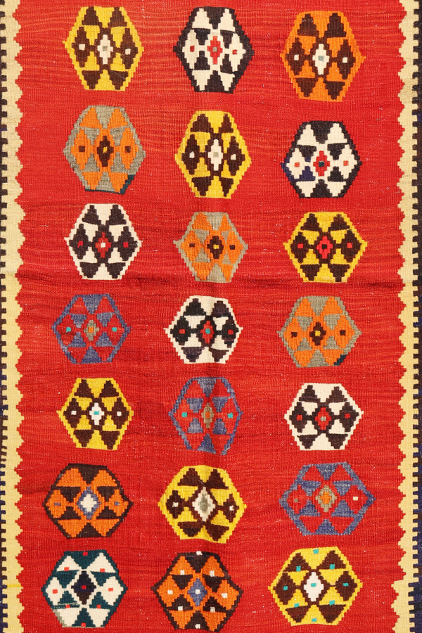 Kilim vintage Qashqai, Irán. 188x139 cms - Imagen 3