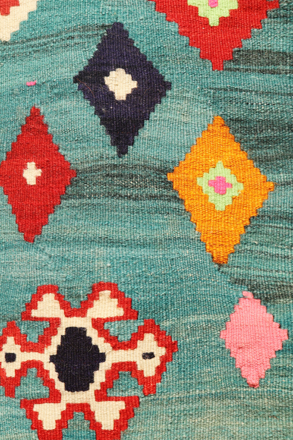 Kilim vintage Qashqai, Irán. 188-178x138 cms - Imagen 6