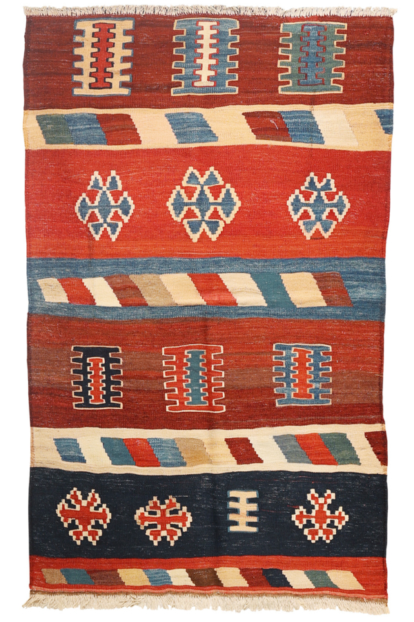 Kilim vintage Qashqai, Iran. 180x109 cms - Imagen 2