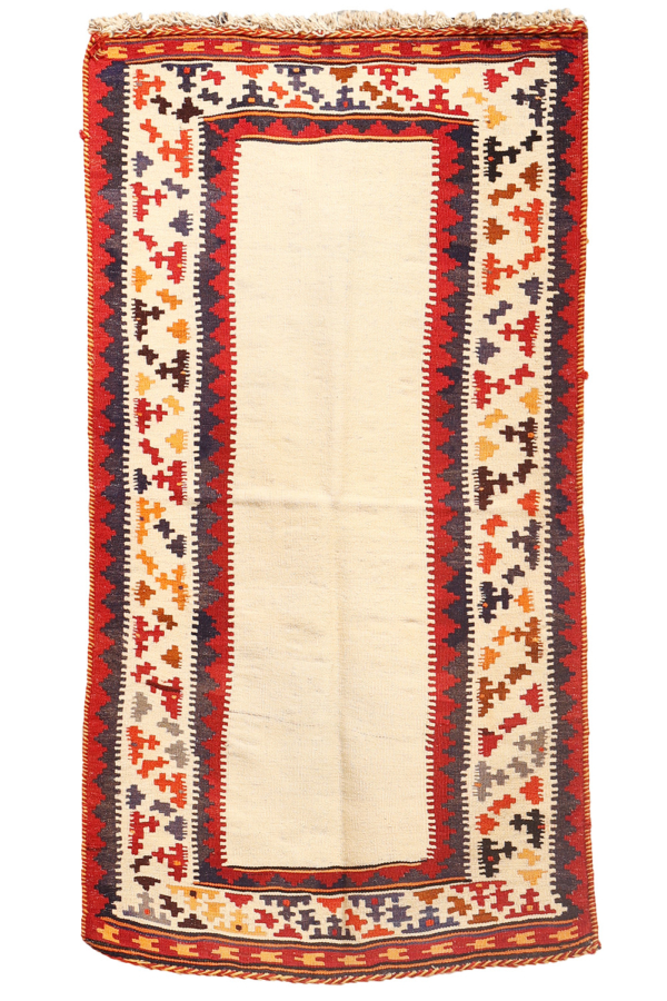 Kilim sofreh vintage Qashqai, Irán. 167x91 cms - Imagen 2