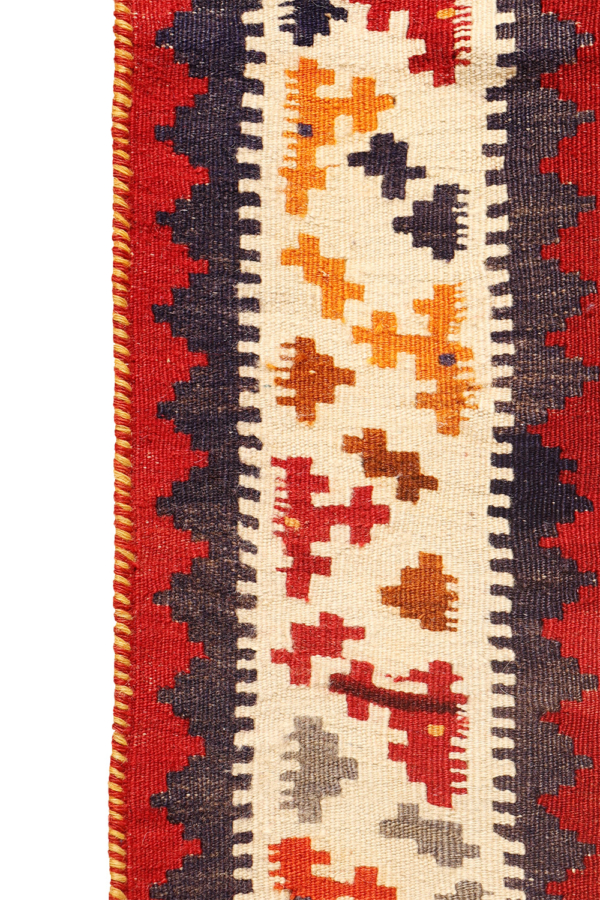 Kilim sofreh vintage Qashqai, Irán. 167x91 cms - Imagen 4