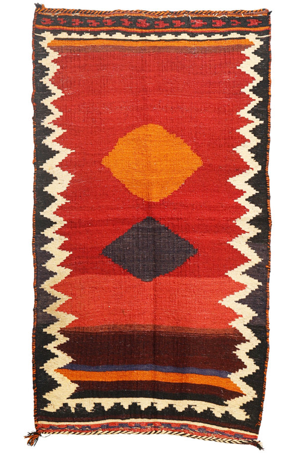 Kilim sofreh Qashqai vintage, Irán. 177x112 cms - Imagen 2