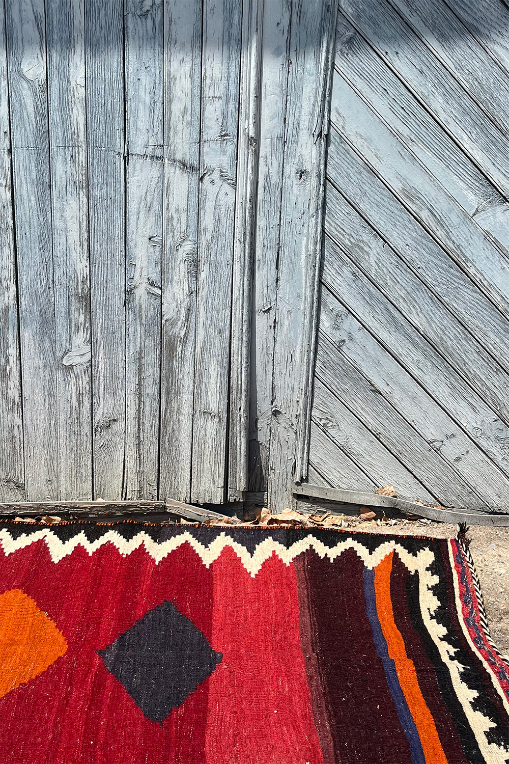 Vintage Qashqai sofreh kilim from Iran. 177x112 cms - Image 3