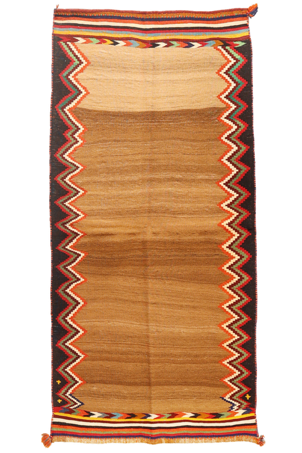 Vintage Qashqai sofreh kilim from Iran. 176x91 cms - Image 6