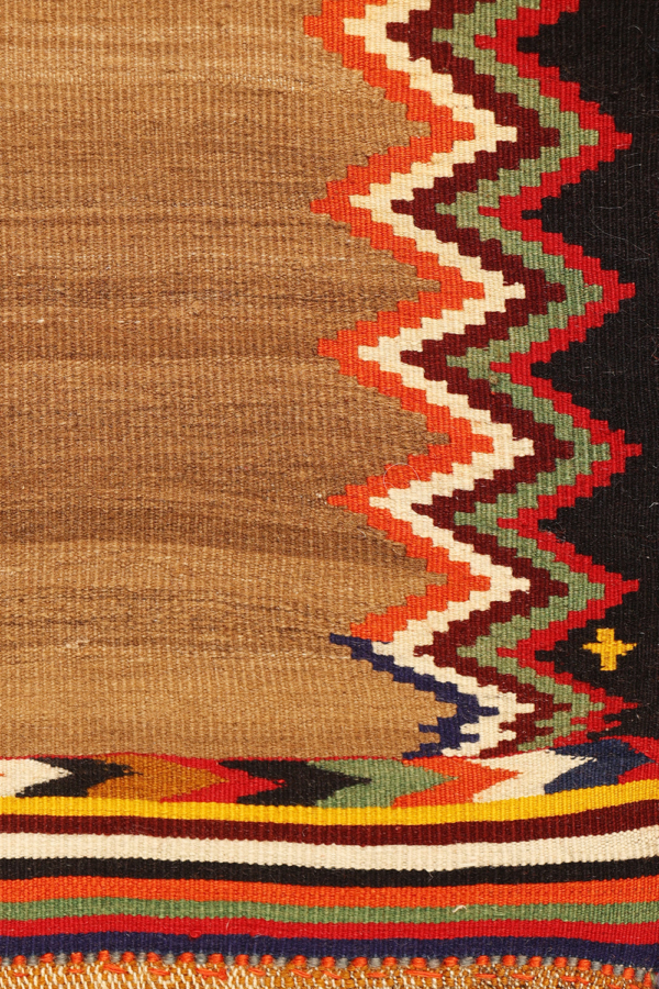 Vintage Qashqai sofreh kilim from Iran. 176x91 cms - Image 4