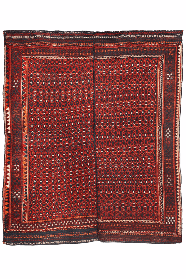 Kilim shiraki antiguo árabe, Irán. 197x162 cms - Imagen 9