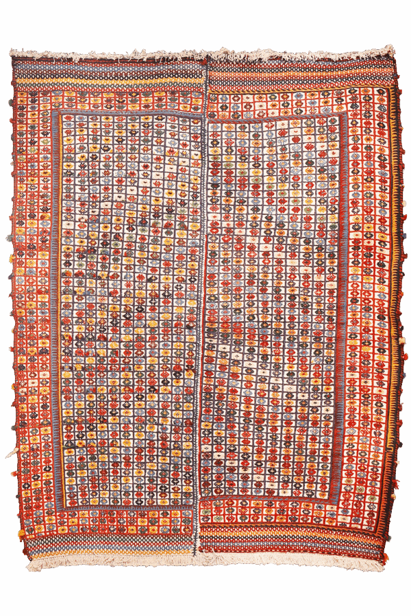 Semi-antique Arab shiraki from Iran. 195x155 cms - Image 9