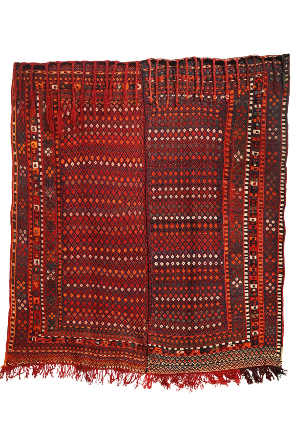 Semi-antique Arab Shiraki kilim from Iran. 184x179 cms - Image 2