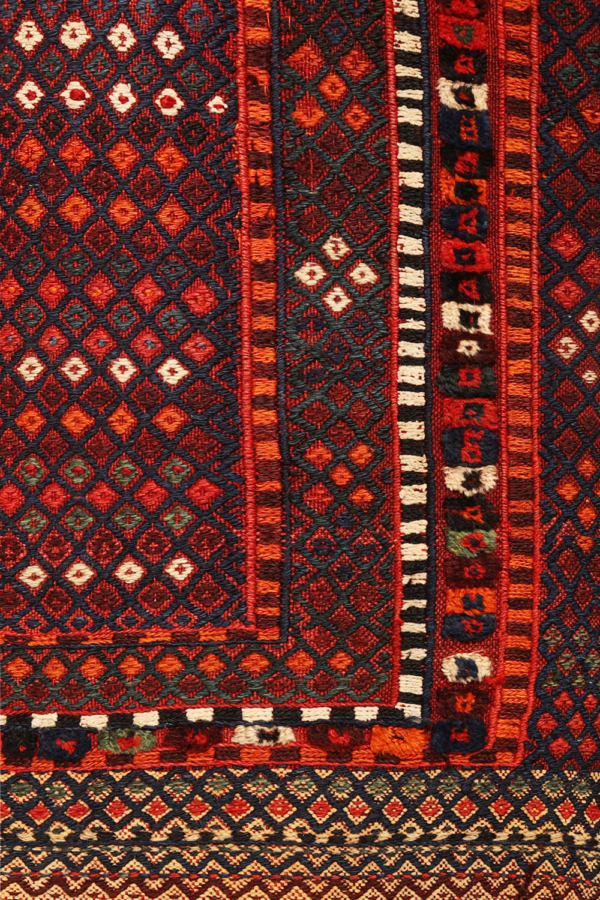 Semi-antique Arab Shiraki kilim from Iran. 184x179 cms - Image 6