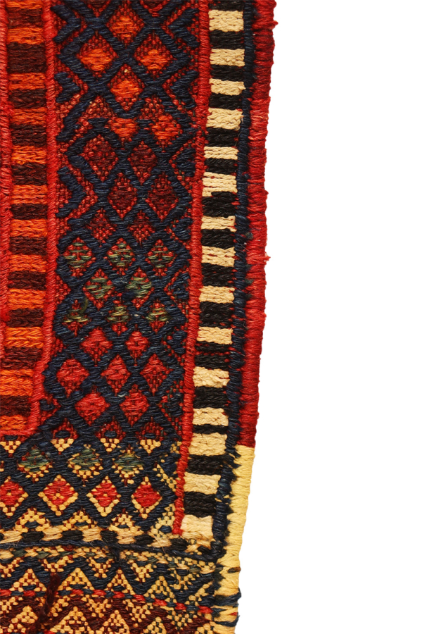 Semi-antique Arab Shiraki kilim from Iran. 184x179 cms - Image 7