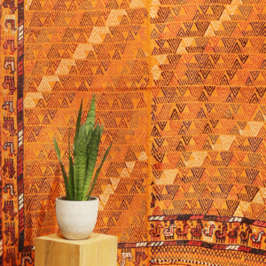 Kilim shiraki semi-antiguo árabe, Irán. 187x177 cms