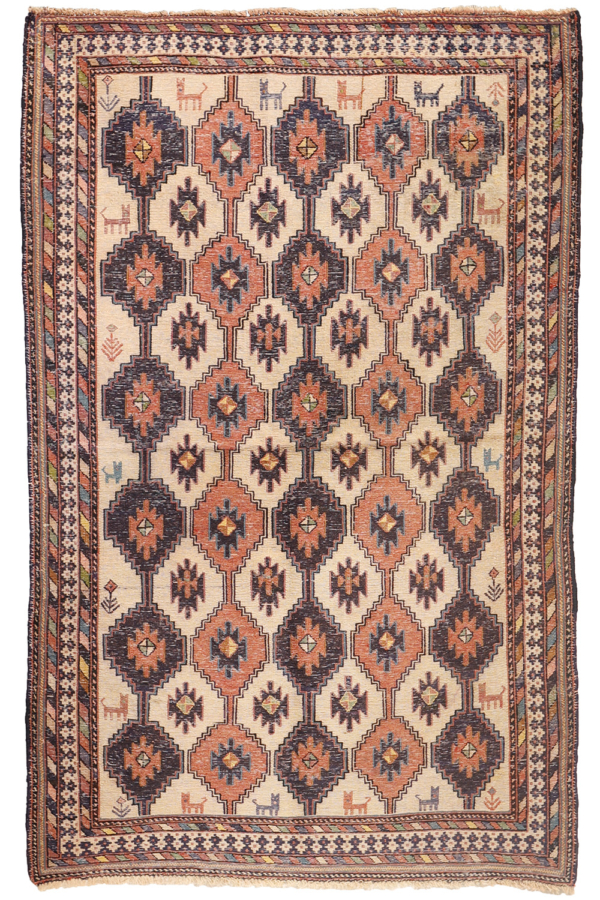 Vintage Arabic soumak kilim from Iran. 192x121 cms - Image 2