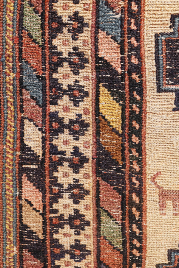 Vintage Arabic soumak kilim from Iran. 192x121 cms - Image 4