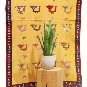 Vintage Qashqai kilim from Iran. 194x110 cms