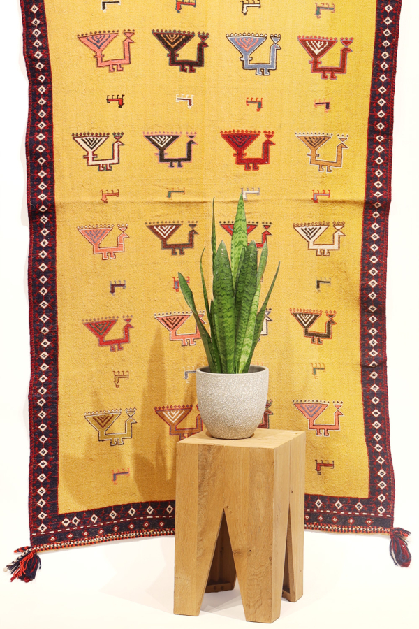 Kilim vintage Qashqai, Irán. 194x110 cms