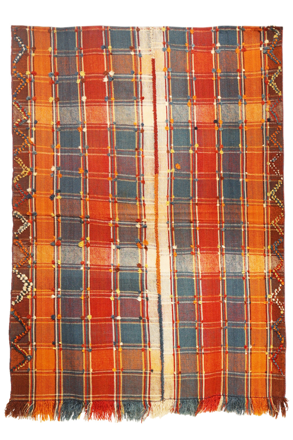 Semi-antique Qashqai moj or jajim kilim from Iran. 193x148 cms - Image 2