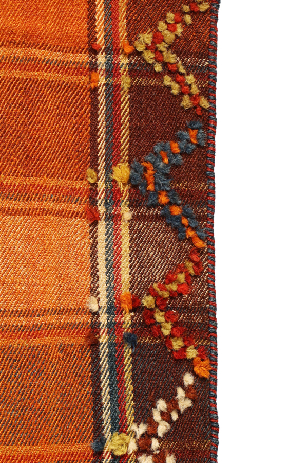 Semi-antique Qashqai moj or jajim kilim from Iran. 193x148 cms - Image 4