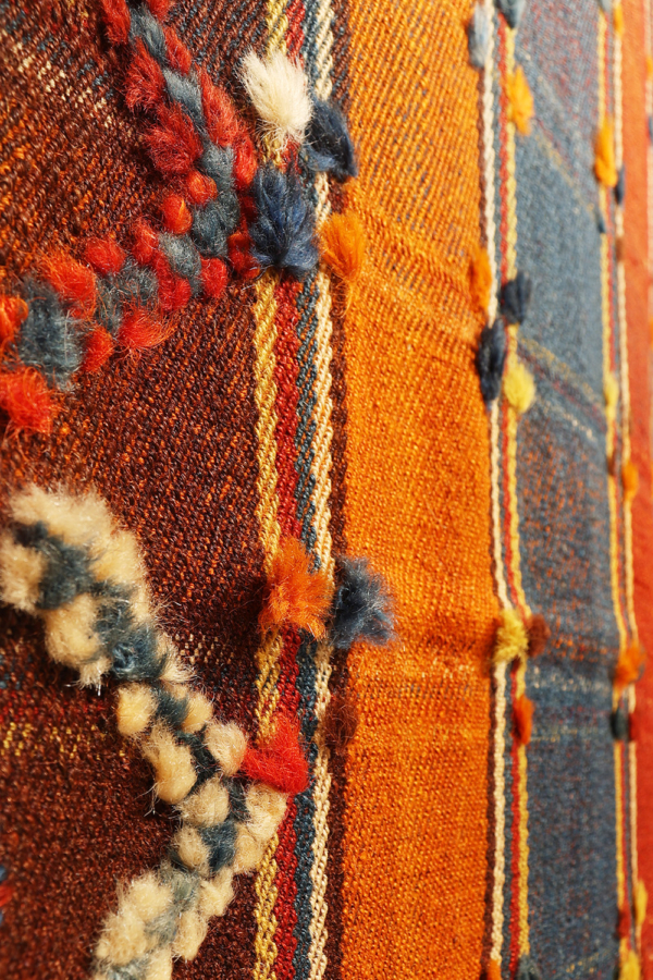 Semi-antique Qashqai moj or jajim kilim from Iran. 193x148 cms - Image 5