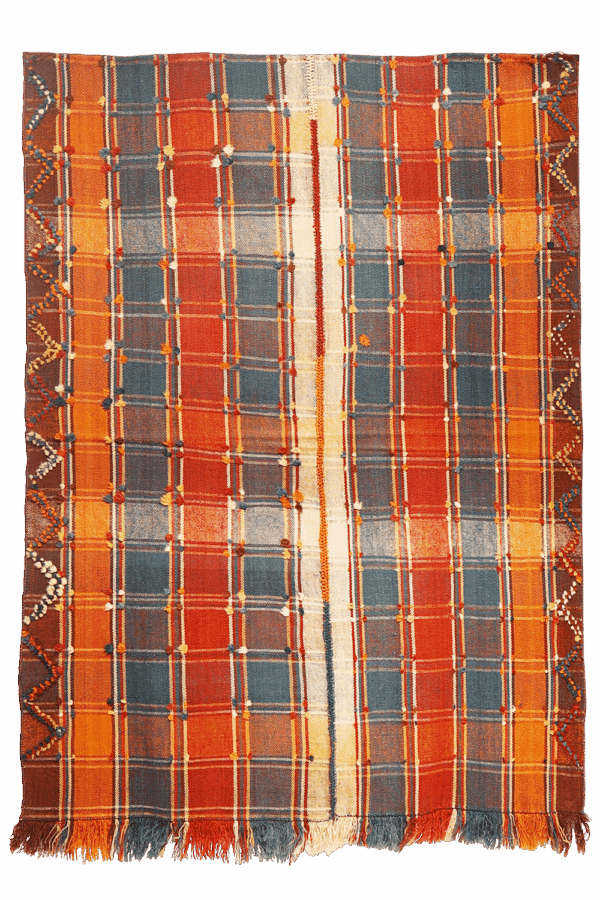 Semi-antique Qashqai moj or jajim kilim from Iran. 193x148 cms - Image 7