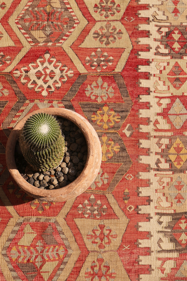 Kilim semi antiguo de Maras, Turquía. 167x100 cms - Imagen 6