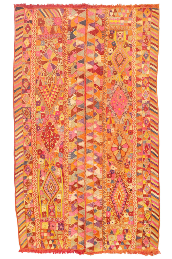 Semi-antique Marsh Arab kilim from Iraq. 257x160 cms - Image 2