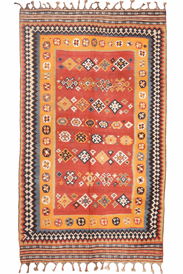 Antique Qashqai kilim from Iran. 270x160 cms - Image 11