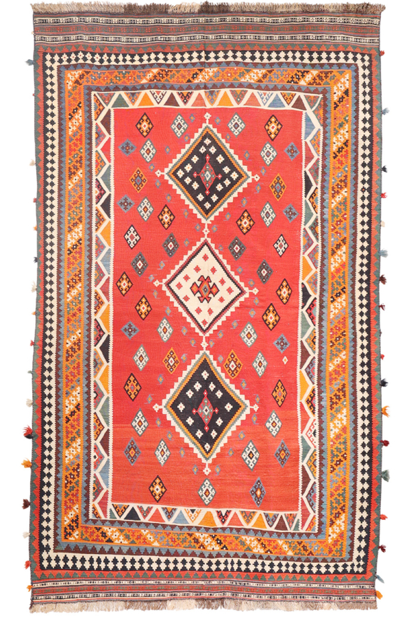 Kilim Qashqai antiguo, Irán. 277x170 cms - Imagen 2