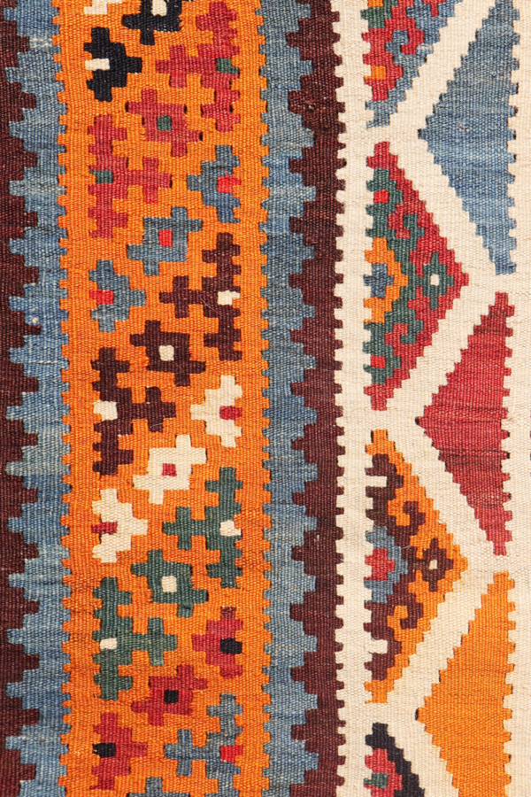 Kilim Qashqai antiguo, Irán. 277x170 cms - Imagen 7