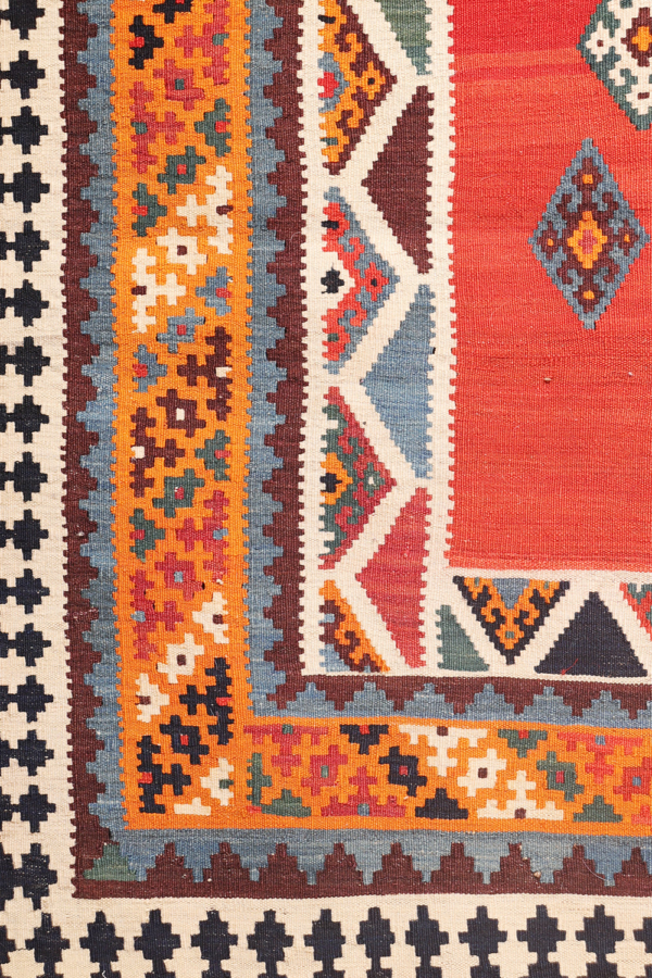 Kilim Qashqai antiguo, Irán. 277x170 cms - Imagen 8