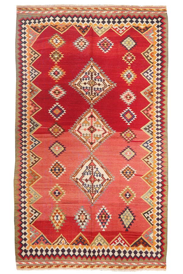 Semi-antique Qashqai kilim from Iran. 267x159 cms - Image 2