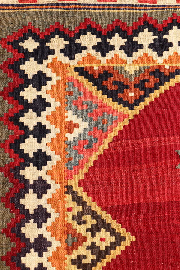 Semi-antique Qashqai kilim from Iran. 267x159 cms - Image 5
