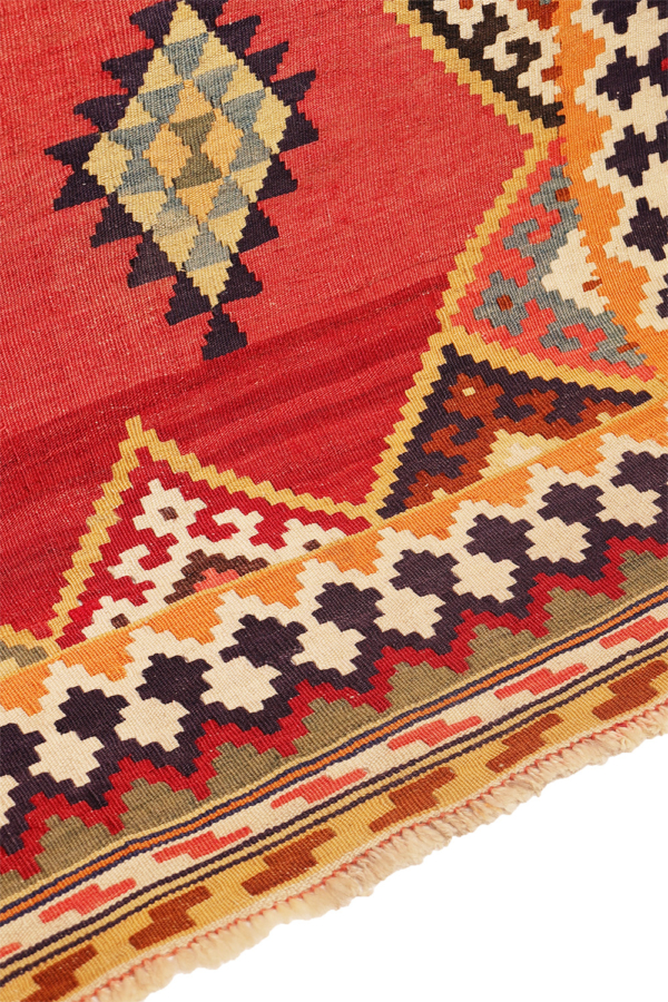 Semi-antique Qashqai kilim from Iran. 267x159 cms - Image 7
