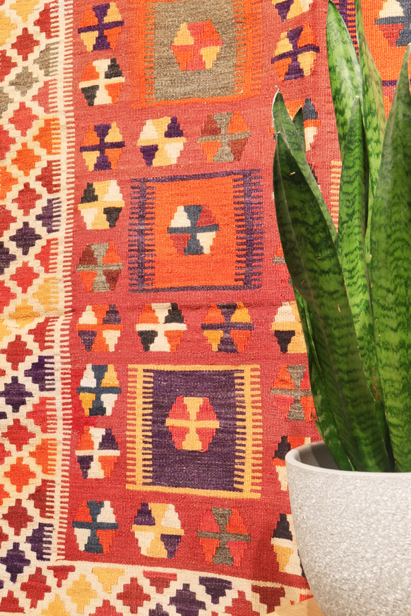Kilim vintage Qashqai, Irán. 265x145 cms - Imagen 3