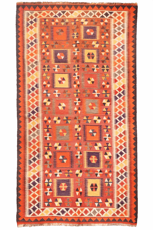 Kilim vintage Qashqai, Irán. 265x145 cms - Imagen 9