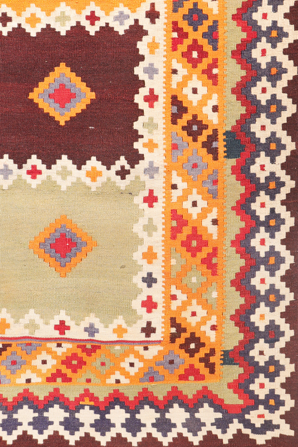 Kilim semi antiguo Qashqai, Irán. 272x162 cms - Imagen 5