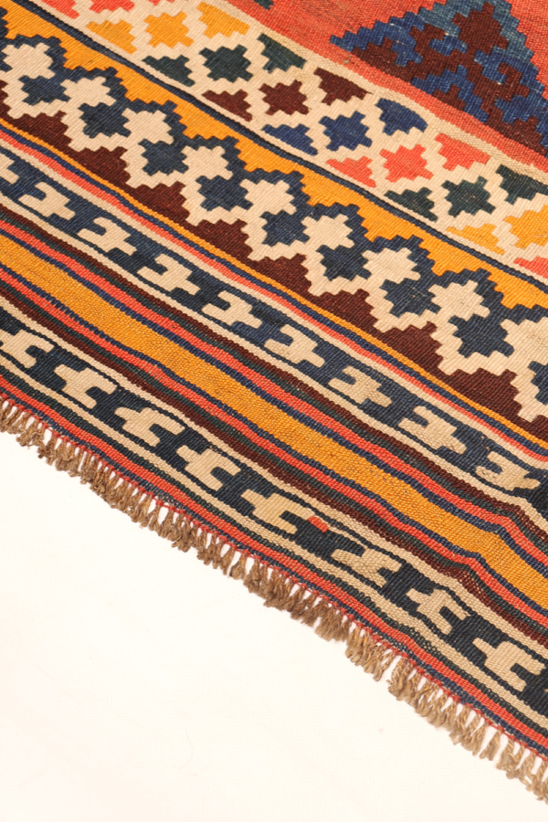 Antique Qashqai kilim from Iran. 276x148 cms - Image 10